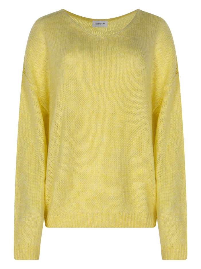 Pull jaune à coupe ample...