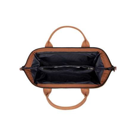Sac à bandoulière Crossbody Medium Moscow camel uni en simili cuir - Image 2