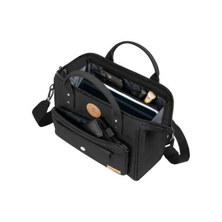 Sac à bandoulière Crossbody Medium Le Havre noir uni en simili cuir - Image 4