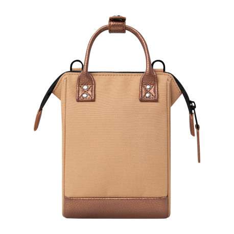 Sac à bandoulière Nano Launceston sable uni avec 2 anses et 1 zip - Image 2