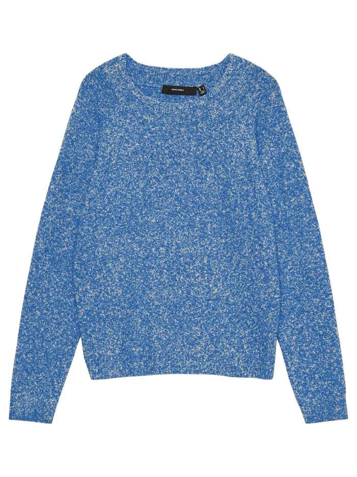 Pull bleu chiné avec une...
