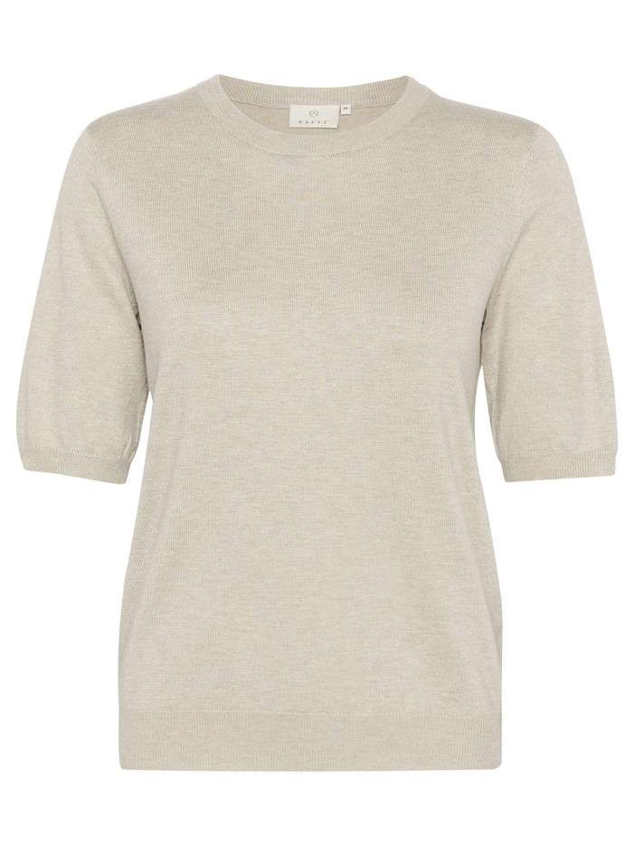 Pull beige uni pourvu d'une...