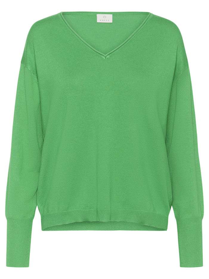 Pull vert uni pourvu d'une...