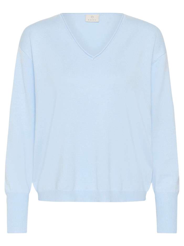 Pull bleu ciel uni pourvu...
