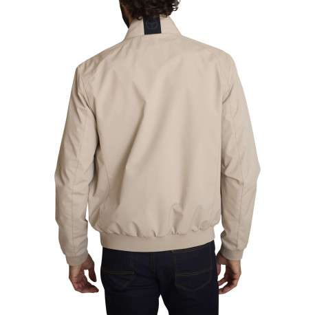 Blouson sable uni avec une coupe droite et des poches zippées - Image 3