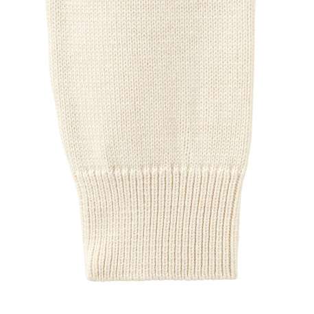 Gilet beige uni avec une coupe droite et des manches longues - Image 3
