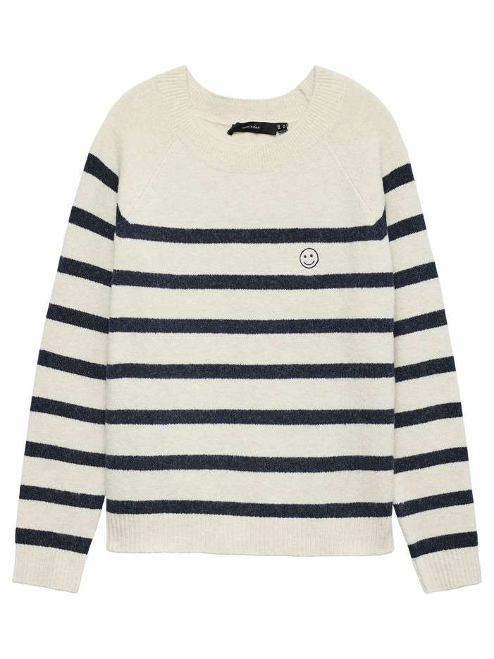 Pull marine à rayures avec...