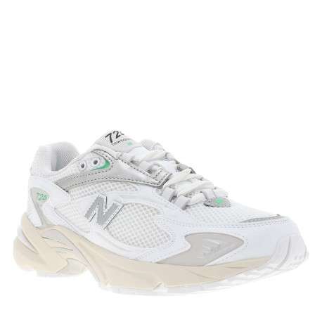 Baskets multisport blanches à talon plat en mesh sur le pourtour - Image 3