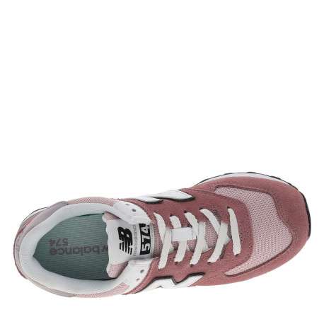 Baskets running roses à talon plat avec empiècement nubuck sur le pourtour - Image 4