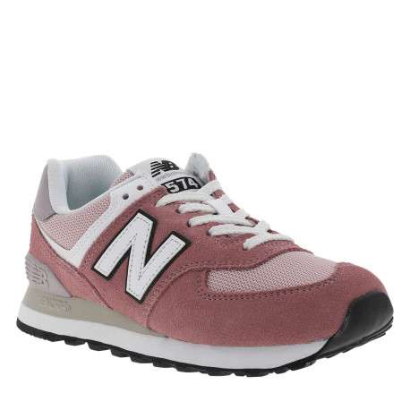 Baskets running roses à talon plat avec empiècement nubuck sur le pourtour - Image 3
