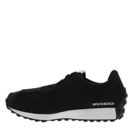 Baskets running noires à talon plat avec un grand logo brodé sur les côtés