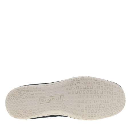 Sneakers bleu marine en mesh sur le pourtour avec des lacets élastiqués - Image 5
