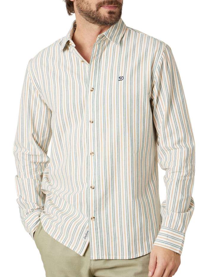 Chemise en coton blanche à...