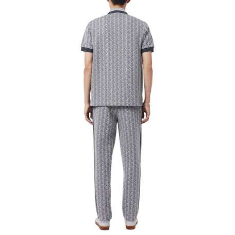 Pantalon jogging gris à coupe slim pourvu d'une taille élastique - Image 4