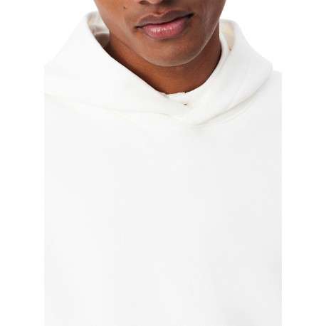 Sweat en coton blanc à coupe ajustée pourvu d'un col à capuche - Image 5