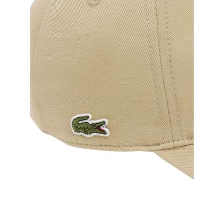 Casquette en coton beige pourvue d'une fermeture strapback à l'arrière - Image 4