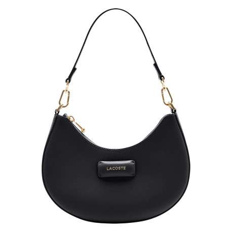 Sac porté épaule noir forme banane pourvu d'une bandoulière amovible