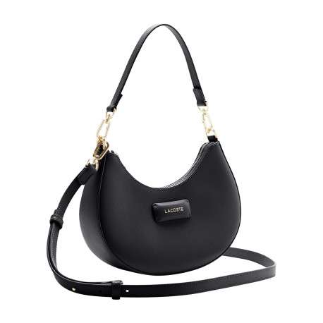 Sac porté épaule noir forme banane pourvu d'une bandoulière amovible - Image 3