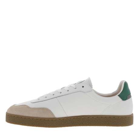 Tennis Lumbo en cuir blanches avec un patch de la marque sur la languette