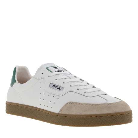 Tennis Lumbo en cuir blanches avec un patch de la marque sur la languette - Image 3