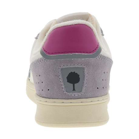 Baskets en cuir lilas avec un talon plat et un patch cousu sur la languette - Image 6
