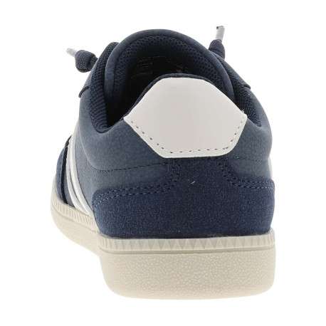 Tennis bleu marine à talon plat avec un patch de la marque à la languette - Image 6