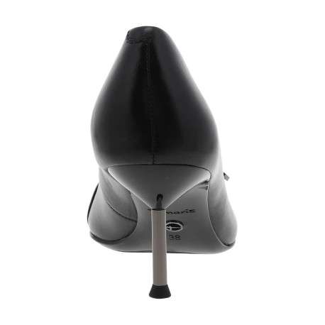 Escarpins noirs en cuir brillant avec un talon décroché moyen - Image 6