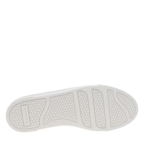Tennis argent à talon compensé avec des lacets ronds pailletés - Image 5