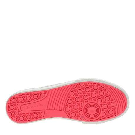 Tennis multicolores à talon compensé avec un patch de la marque sur la languette - Image 5