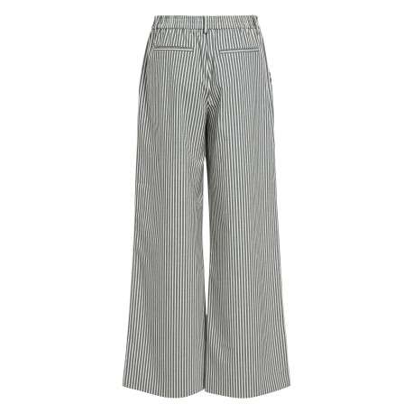 Pantalon chino blanc à rayures pourvu d'une coupe bootcut et d'une taille haute - Image 2