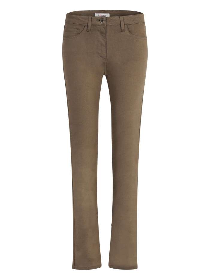Pantalon chino kaki uni...