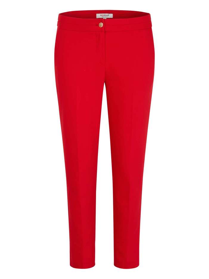 Pantalon Chino rouge uni...