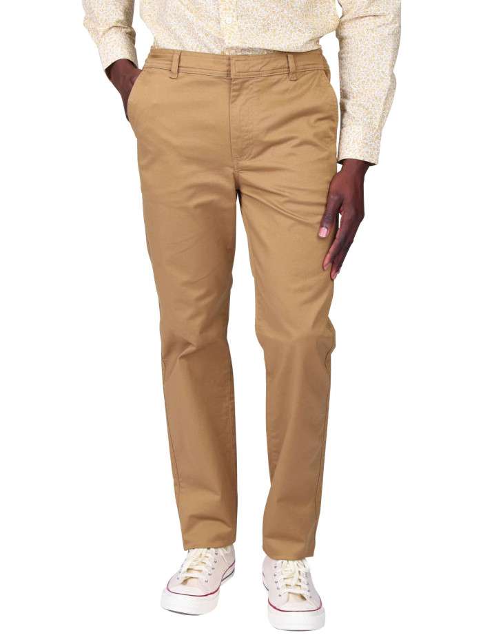 Pantalon chino en coton...