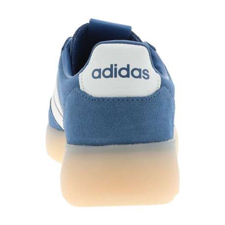 Baskets en cuir bleu à talon plat avec des lacets et un revêtement doux - Image 6