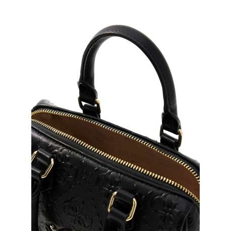 Sac à bandoulière amovible noir pourvu du logo de la marque à l'avant - Image 3