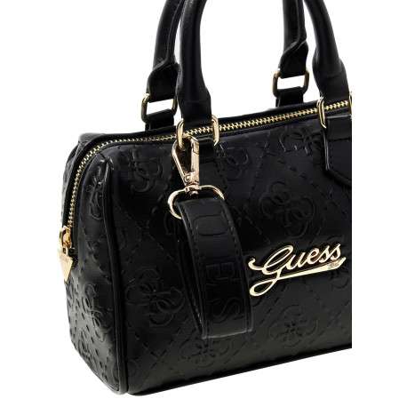 Sac à bandoulière amovible noir pourvu du logo de la marque à l'avant - Image 4