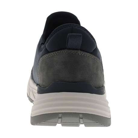 Sneakers bleu marine avec un talon plat et fermeture à slip-on - Image 6