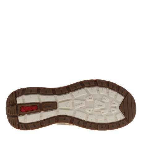 Sneakers taupe à talon plat et à slip-on avec des lacets décoratifs - Image 5