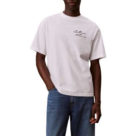 T-shirt en coton blanc à coupe droite brodé du nom de la marque - Image 2