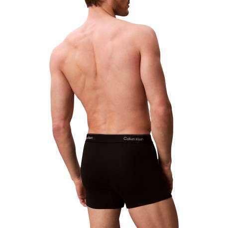 Lot de 5 boxers en coton noirs pourvus d'une ceinture élastiquée - Image 3