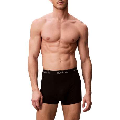 Lot de 5 boxers en coton noirs pourvus d'une ceinture élastiquée - Image 4