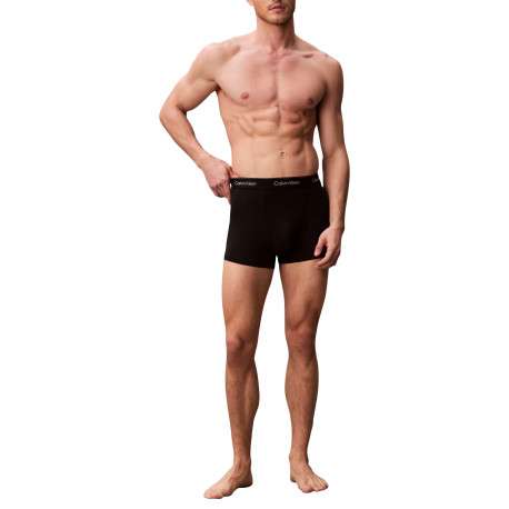 Lot de 5 boxers en coton noirs pourvus d'une ceinture élastiquée - Image 5
