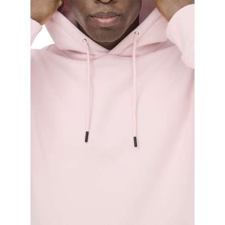 Sweat en coton mélangé rose uni pourvu de manches longues et d'une coupe droite - Image 7