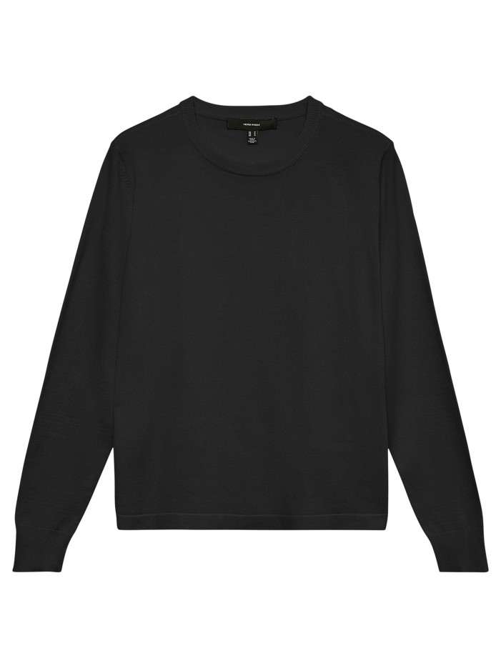 Pull noir à coupe ajustée...