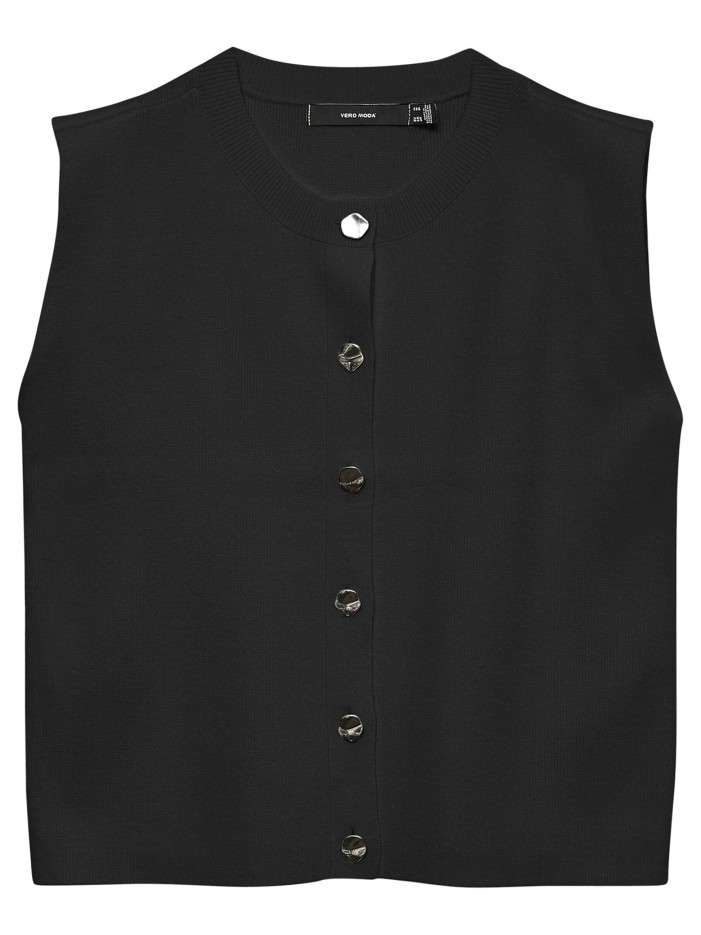 Gilet noir sans manche à...