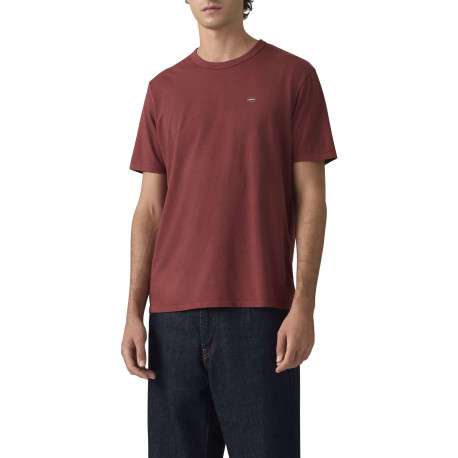 T-shirt en coton bordeaux à coupe droite pourvu du logo de la marque - Image 3