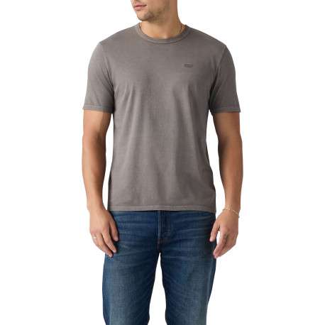 T-shirt en coton gris à coupe droite pourvu du logo de la marque - Image 3