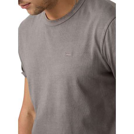 T-shirt en coton gris à coupe droite pourvu du logo de la marque - Image 5