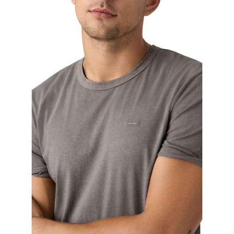 T-shirt en coton gris à coupe droite pourvu du logo de la marque - Image 6