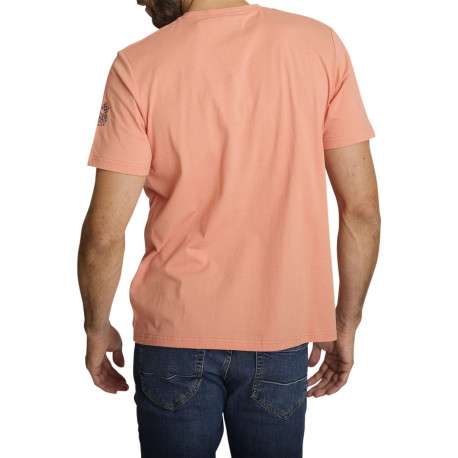 T-shirt en coton orange à coupe droite orné d'un imprimé de voiture - Image 2